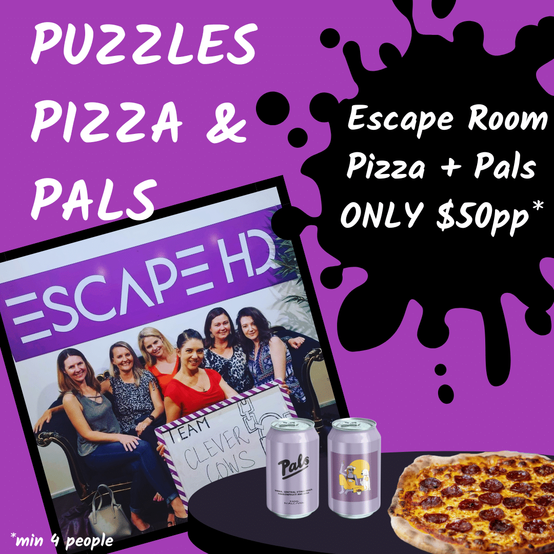 Puzzles Pizza and Pals Friday Nights at Escape HQ