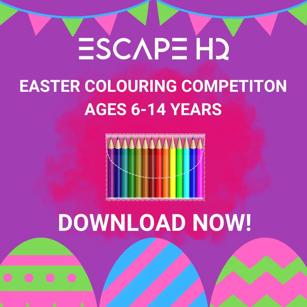 Escape HQ 2024 Easter Offer Colouring Competition